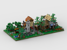 Load image into Gallery viewer, MOC - Medieval Town Diorama - display for set 10332 medieval town square
