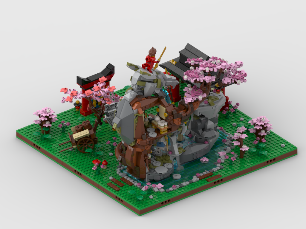 MOC - Display for set 71819 - Dragon Stone Shrine