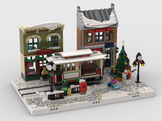 MOC - Winter Village - Display for set 10308 Holiday Main Street