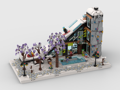 MOC - Winter Village - Display for set 60366 - Ski and Climbing Center