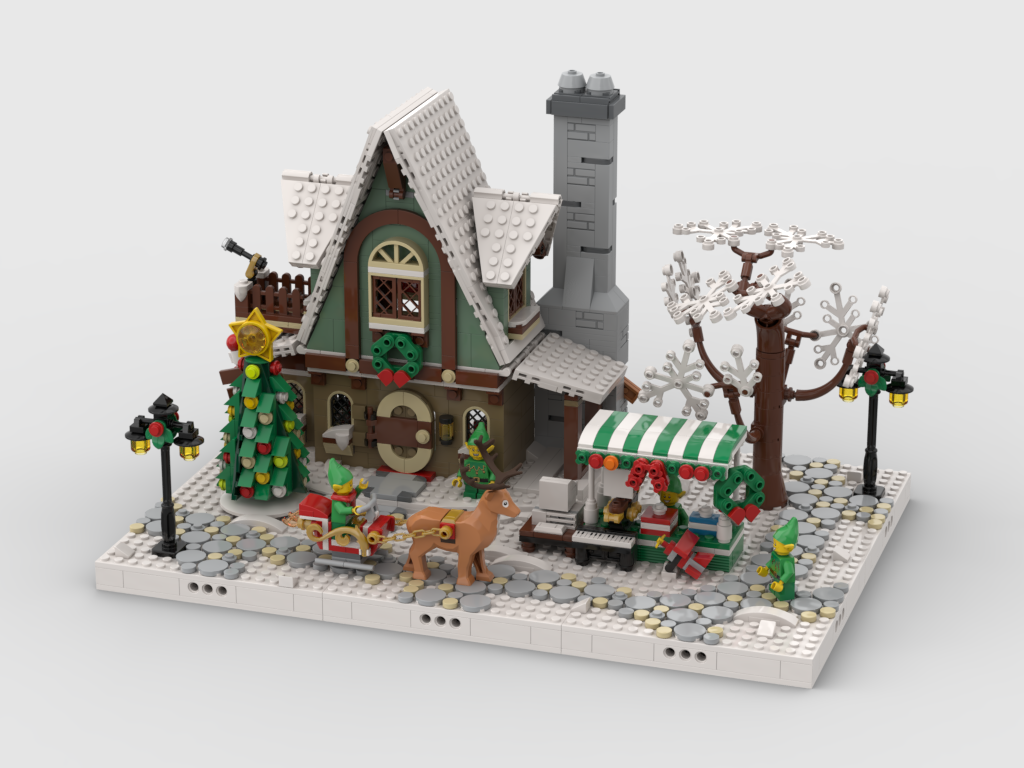 MOC - Winter Village - Display for set 10275 - Elf Club House