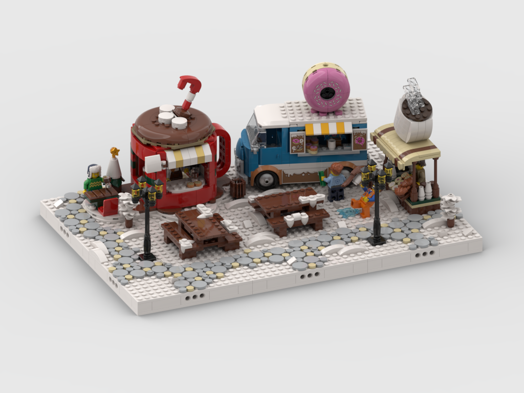 MOC - Winter Village - Display for set 40776 + 60452- Winter Festive