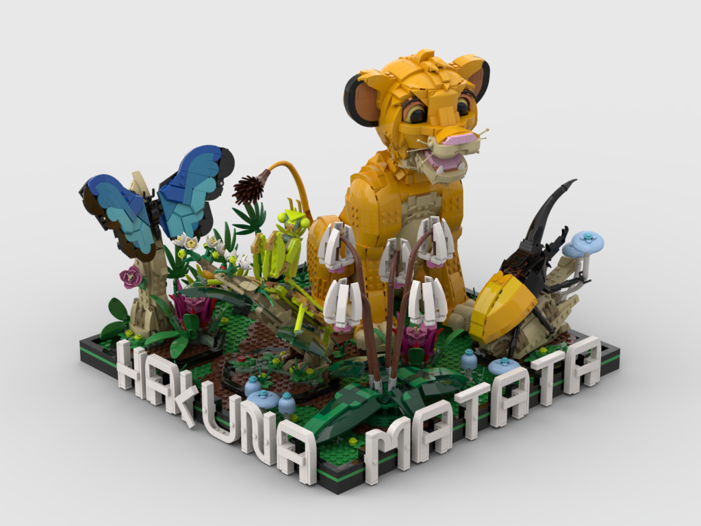 MOC - Hakuna Matata - Display for set 43247 + 21342