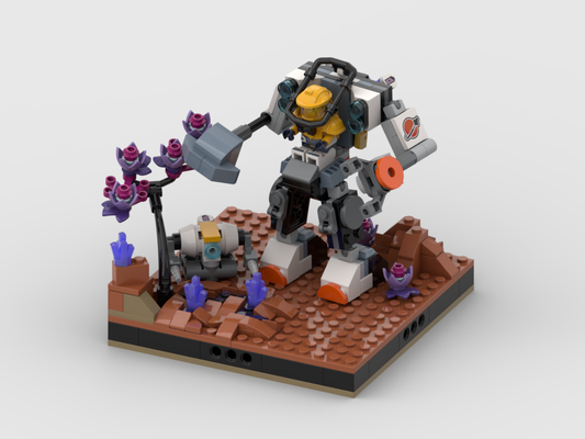 MOC - Display for set 60428 - Space Construction Mech