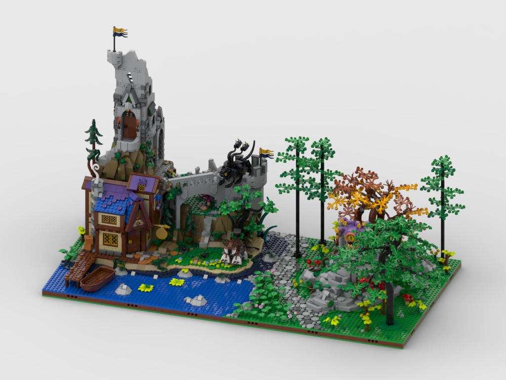 MOC - Display for set 21348 - D&D Red Dragon's Tale