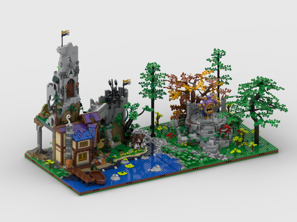 MOC - Display for set 21348 - D&D Red Dragon's Tale