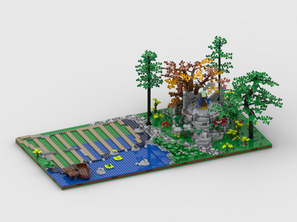 MOC - Display for set 21348 - D&D Red Dragon's Tale