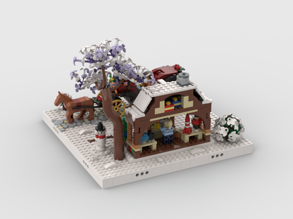 MOC - Winter Village - Display for set 40602+40603