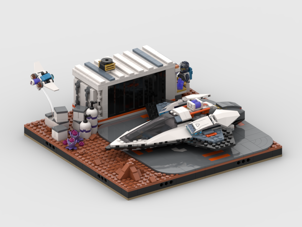 MOC - Display for set 60430 - Interstellar Spaceship