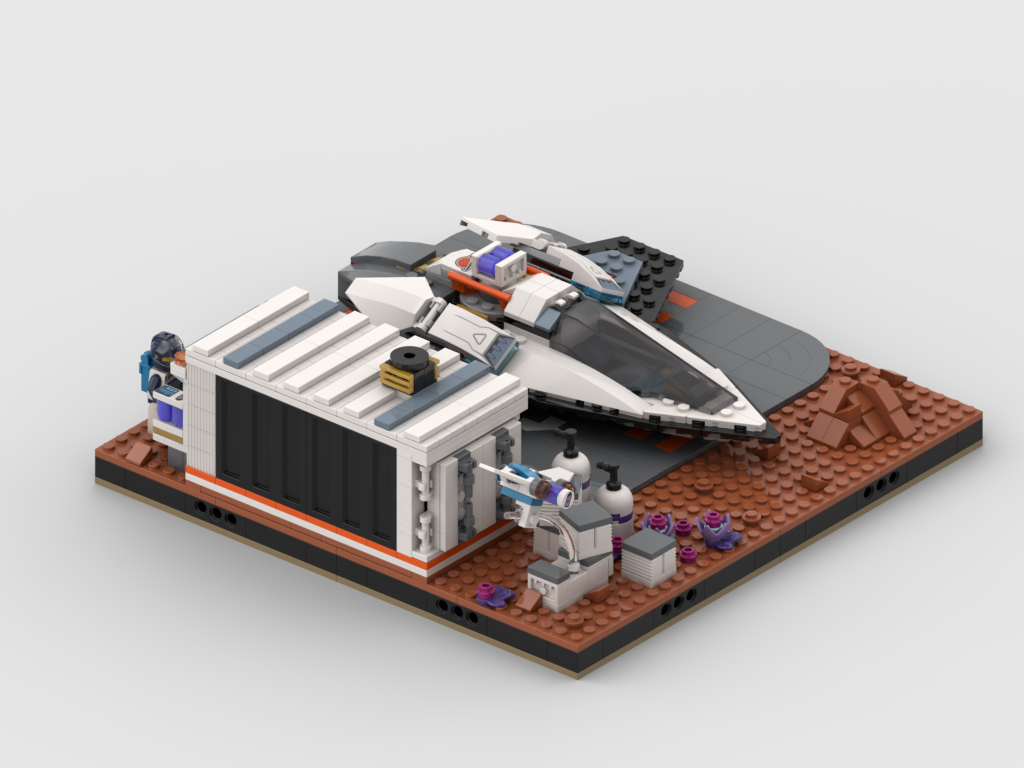 MOC - Display for set 60430 - Interstellar Spaceship