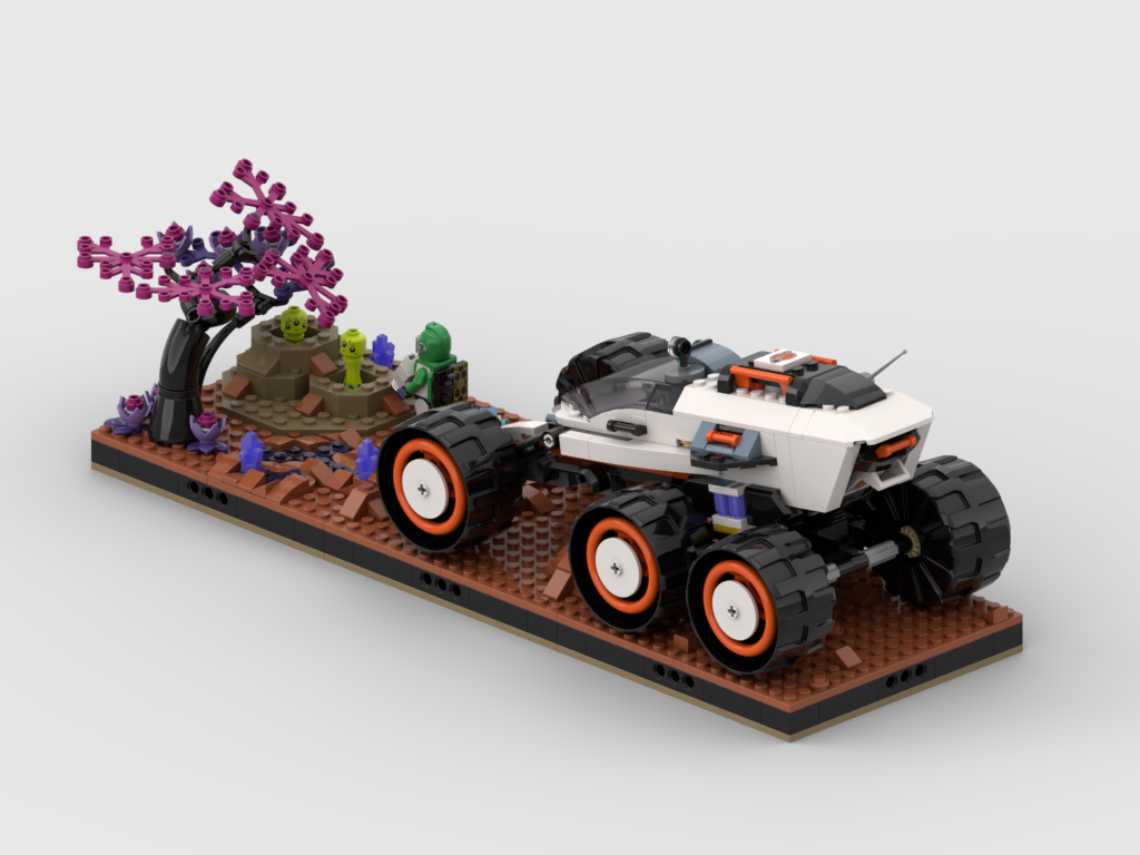 MOC - Display for set 60431 - Space Explorer Rover and Alien Life