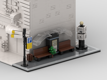 Load image into Gallery viewer, MOC - Modular Corner Bus Stop #1| Turn every modular model into a corner
