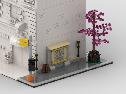 MOC - Modular Corner Bus Stop #2 + City Map| Turn every modular model into a corner