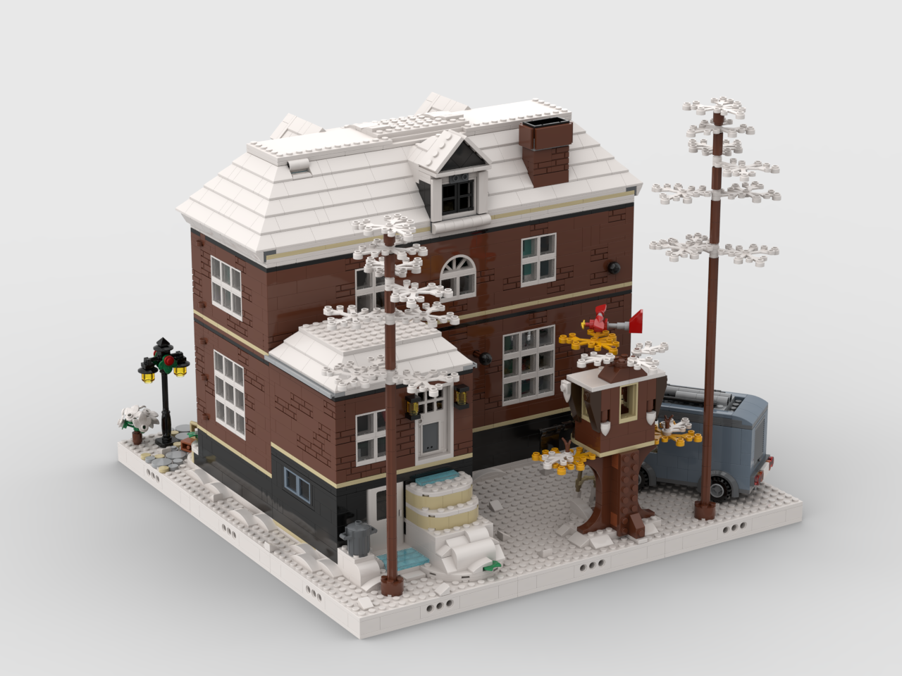 MOC - Winter Village - Display for set 21330 - Home Alone