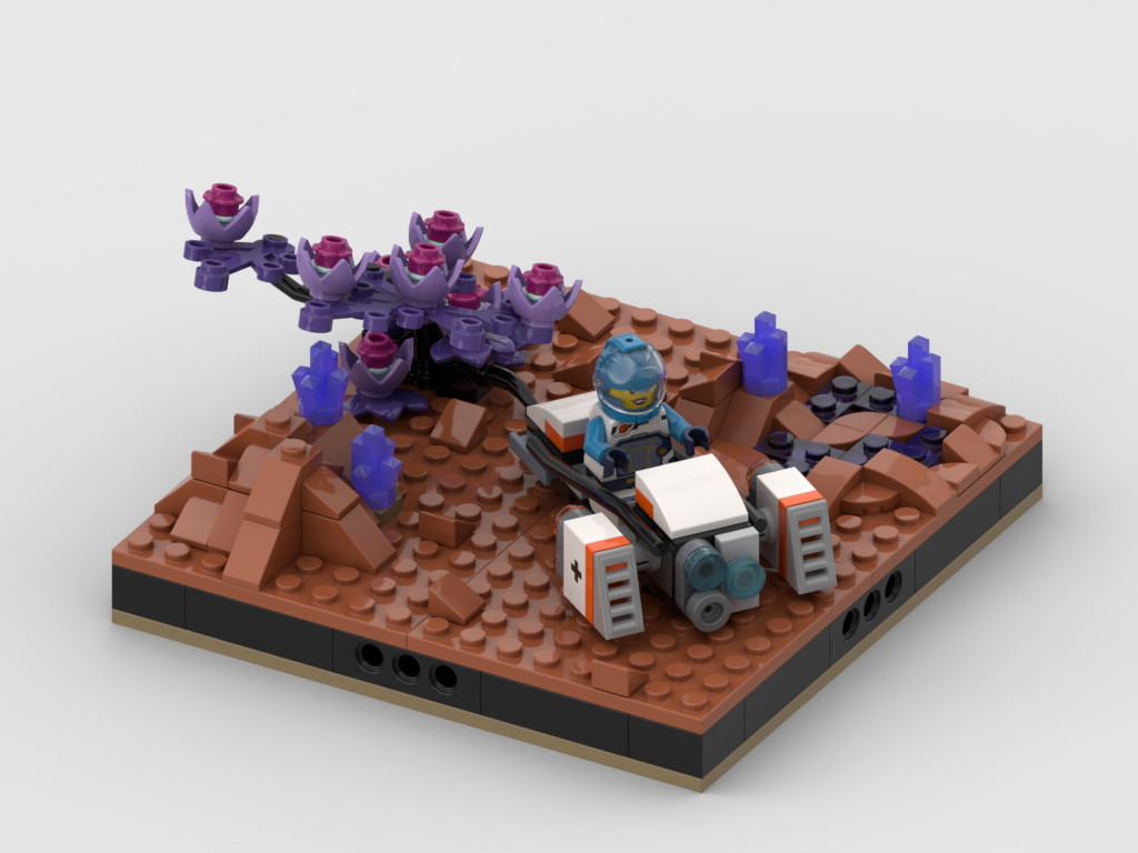 MOC Display for set 30663 Space Hoverbike How to build it