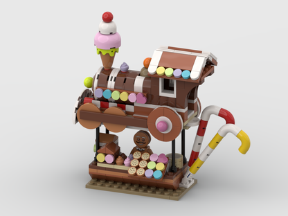 MOC - Winter Village - Display for set 40777 - Gingerbread Stand