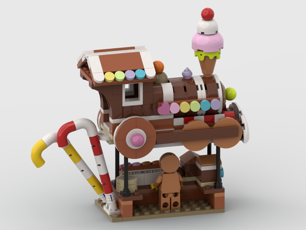 MOC - Winter Village - Display for set 40777 - Gingerbread Stand