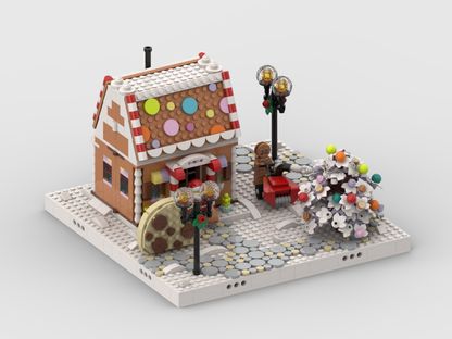 MOC - Winter Village - Display for set 40809 - Festive Gingerbread House