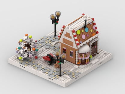 MOC - Winter Village - Display for set 40809 - Festive Gingerbread House