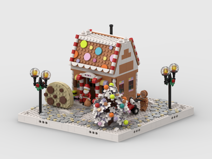 MOC - Winter Village - Display for set 40809 - Festive Gingerbread House