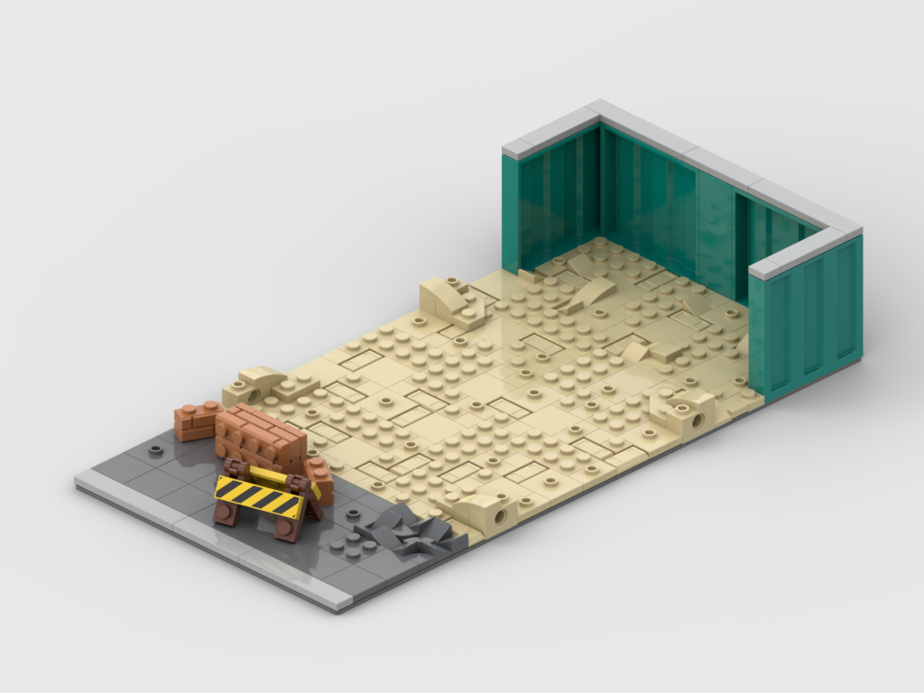 MOC - Modular Construction Site Display for set 60450 + 952502