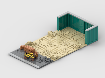 MOC - Modular Construction Site Display for set 60450 + 952502