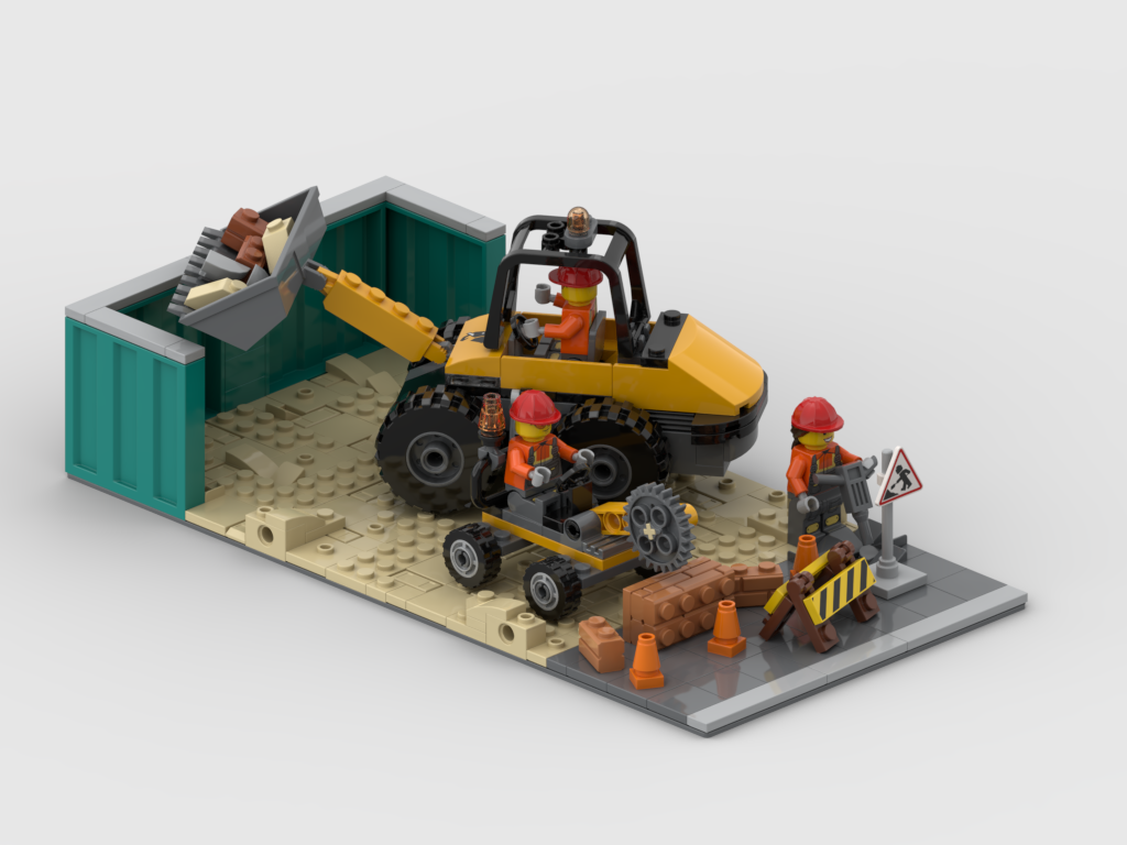 MOC - Modular Construction Site Display for set 60450 + 952502