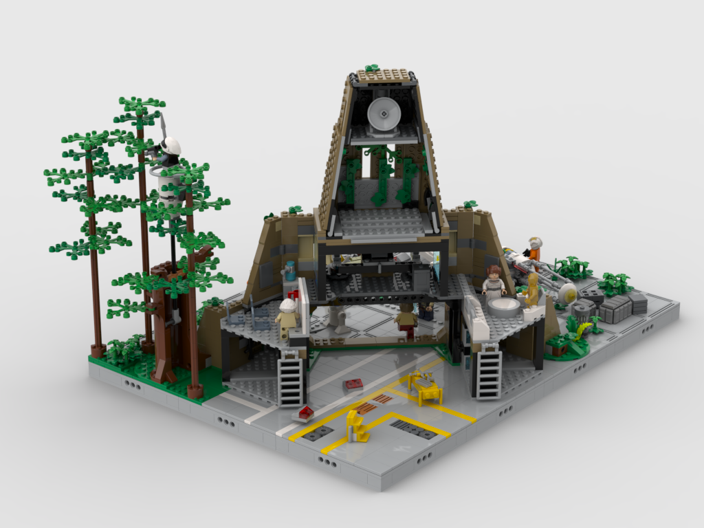 MOC - Display for set 75365 - Yavin 4 Rebel Base