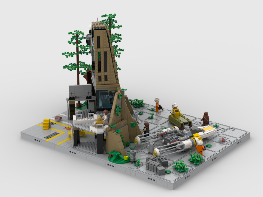 MOC - Display for set 75365 - Yavin 4 Rebel Base