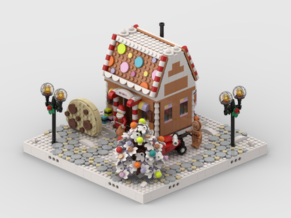 MOC - Winter Village - Display for set 40809 - Festive Gingerbread House