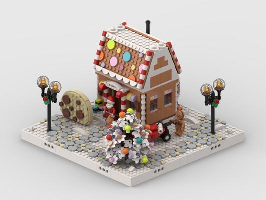 MOC - Winter Village - Display for set 40809 - Festive Gingerbread House
