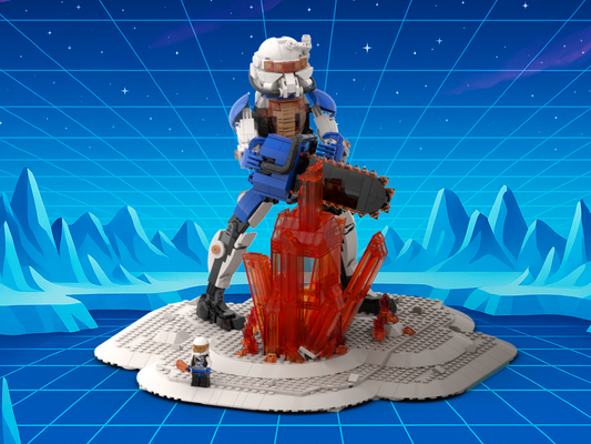 MOC - Ice Planet Action Figure + Display