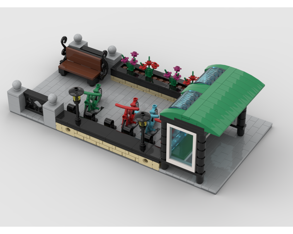 MOC - Modular Bus Stop - How to build it   