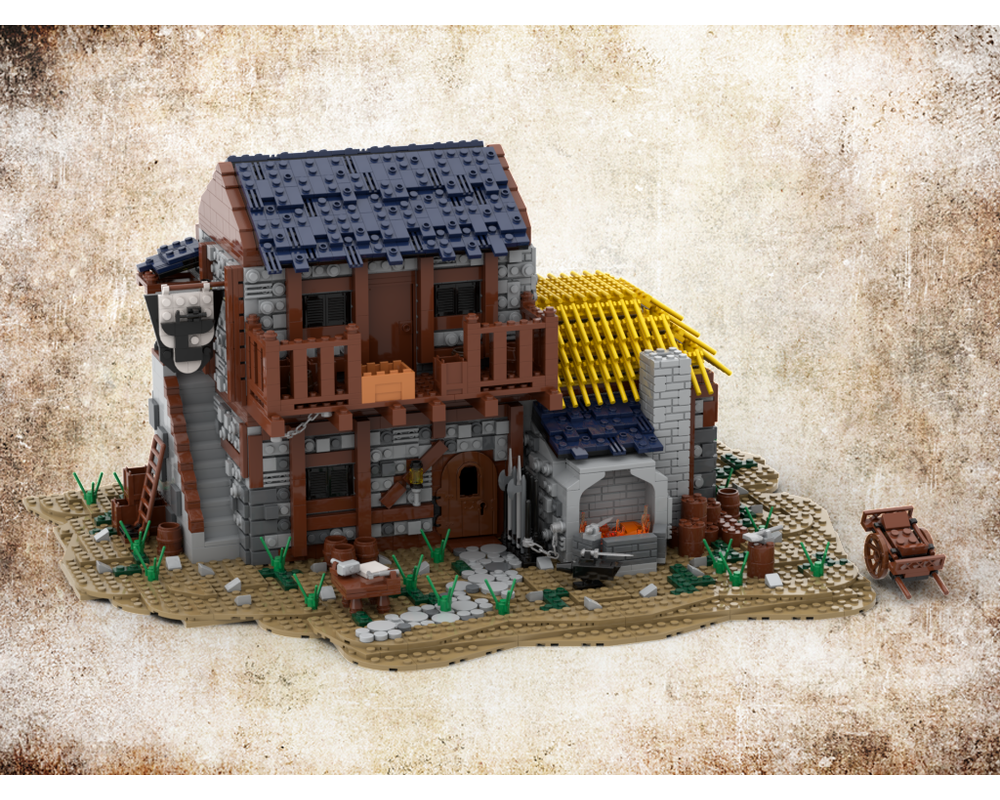 MOC - The Blacksmith House - How to build it   