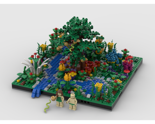 MOC - Garden of Eden Diorama - How to build it   