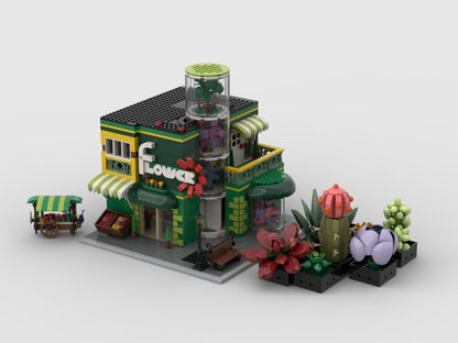 MOC - Modular Flower store + Display for 10309