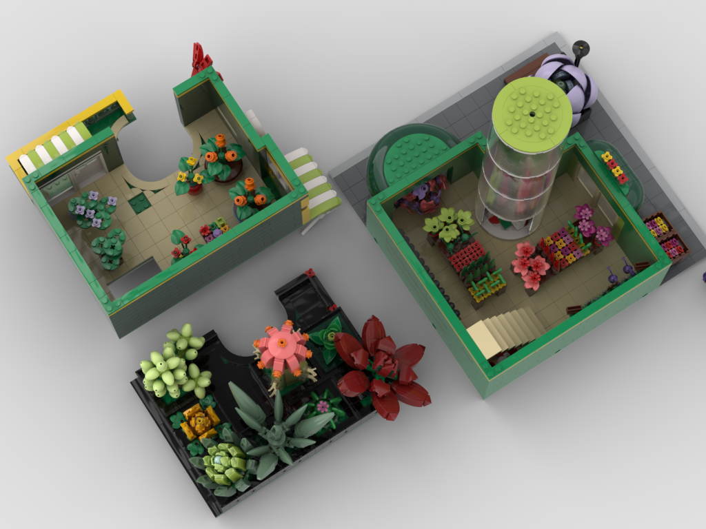 MOC - Modular Flower store + Display for 10309