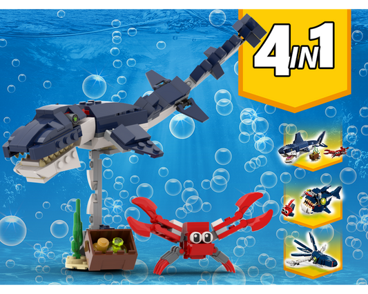 MOC - 31088 Sea Dinosaur Alternative Build - How to build it   