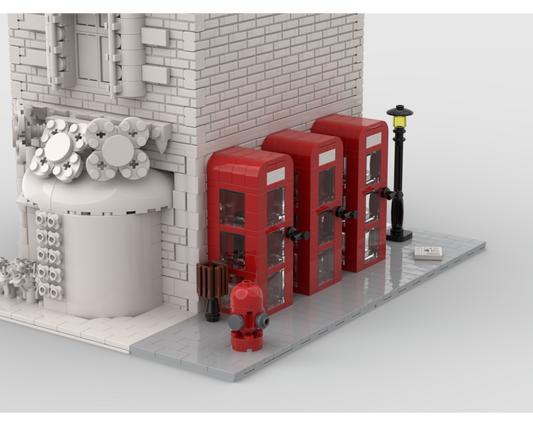 MOC - Modular Corner London Street | Turn every modular model into a corner - How to build it   