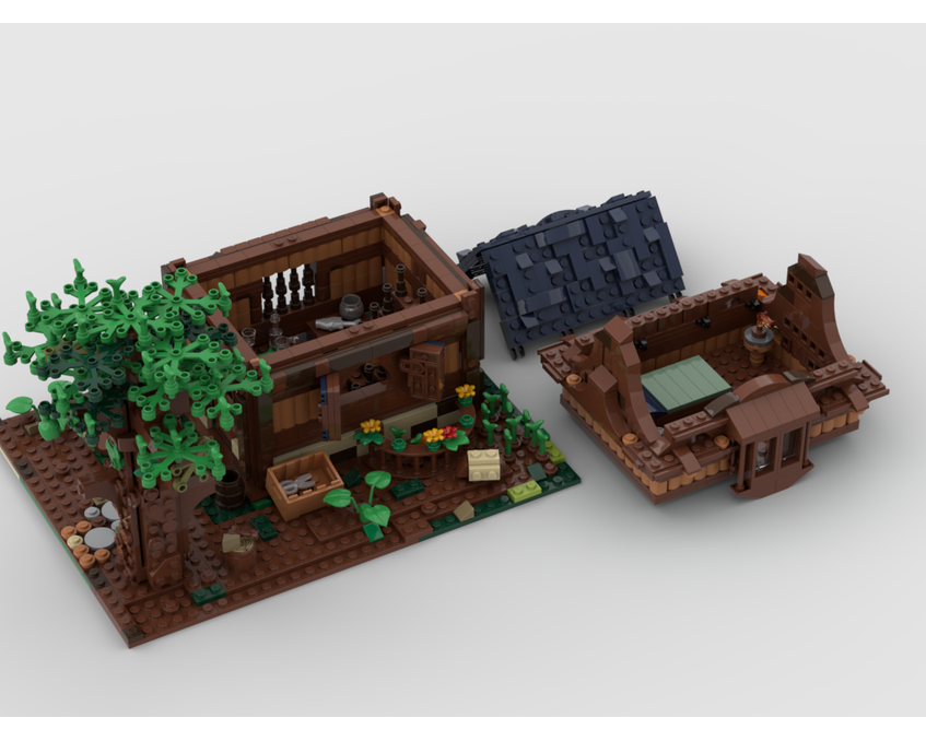 MOC - 21318 Modular Medieval House Alternative Build - How to build it   