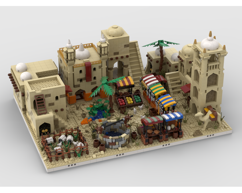 MOC - Desert Village | build from 12 different mocs - How to build it   