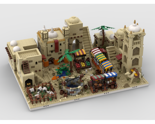 MOC - Desert Village | build from 12 different mocs - How to build it   