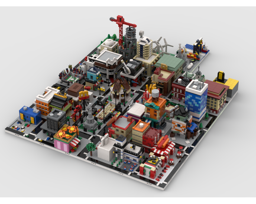 MOC - Modular City | build from 41 different mocs - How to build it   