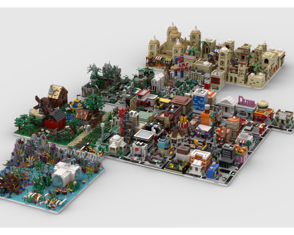 MOC - Modular World | build from 109 MOCs - How to build it   