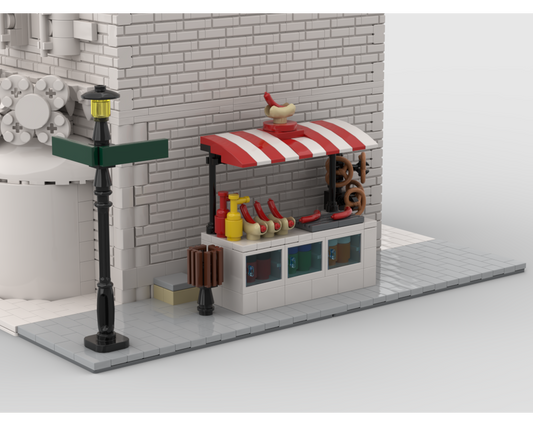 MOC - Modular Corner Hot Dog Stand | Turn every modular model into a corner - How to build it   