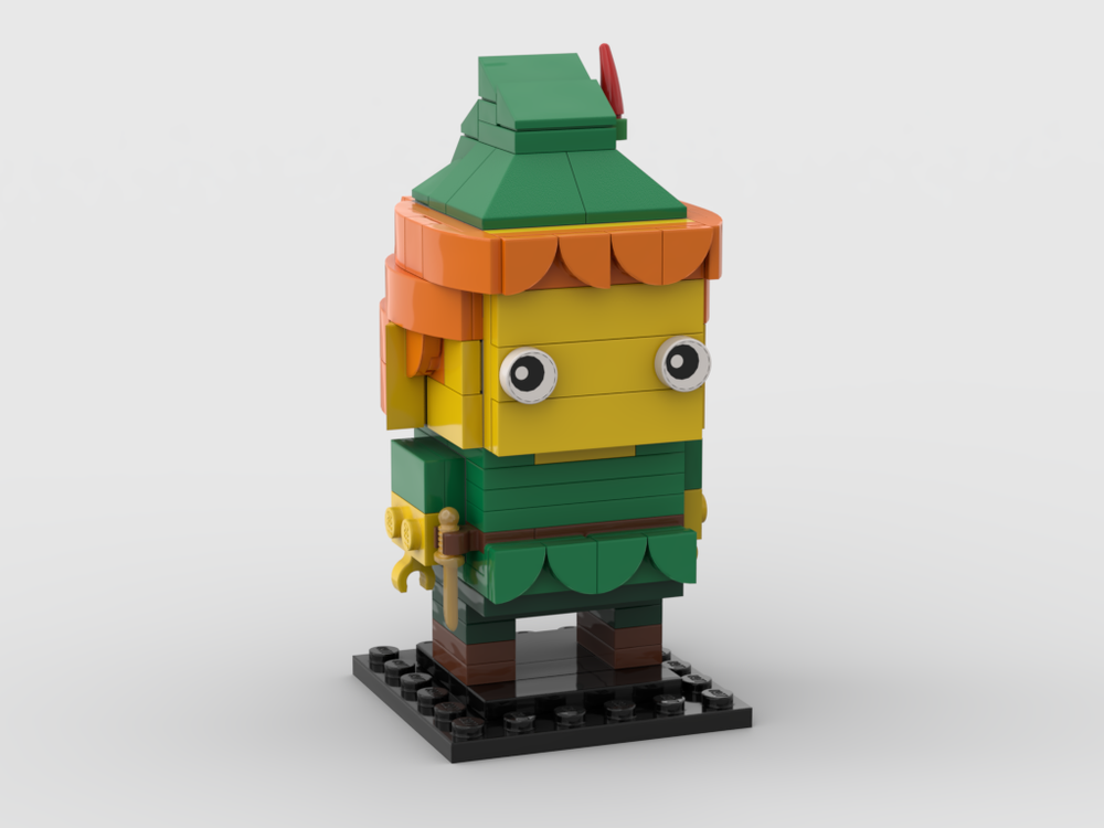 MOC - Peter Pan BrickHeadz - How to build it   