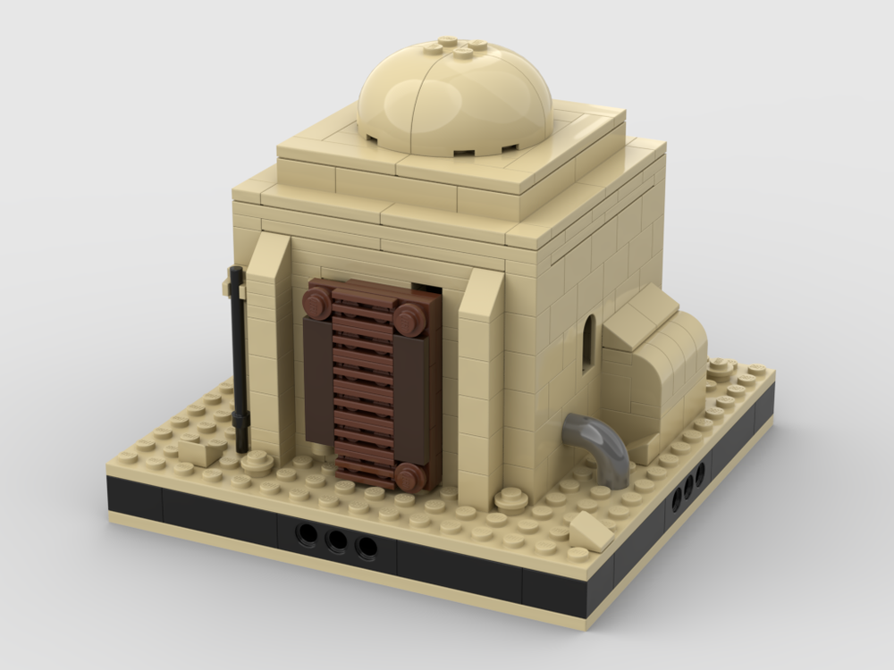 MOC - Desert House #1 for a Modular Desert space village - How to build it   