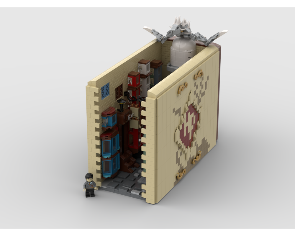 MOC - DIagon Alley Book - How to build it   