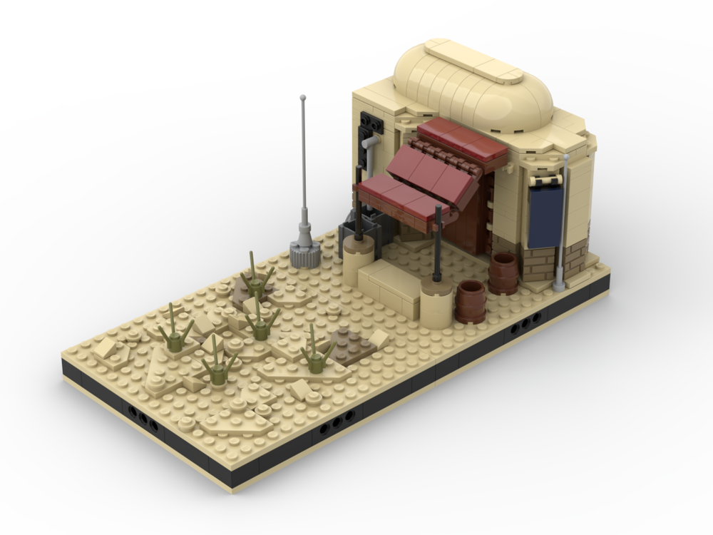 MOC - Desert House #2 for a Modular Desert space village - How to build it   