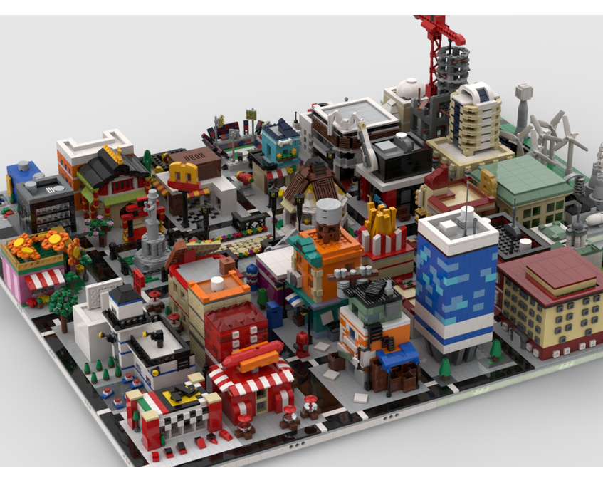 MOC - Modular City | build from 41 different mocs - How to build it   